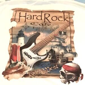 Hard Rock Cafe T-Shirt Vintage Key West Love All Serve All L